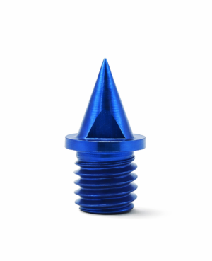 Glasgow Blue Carbon Lite Pyramid Spikes 6mm are ultra-lightweight replacement spikes designed for peak performance on synthetic tracks. Made from carbon steel alloy, they&rsquo;re 66% lighter than standard steel spikes&mdash;perfect for competition day.