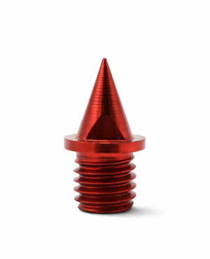 Tokyo Red Carbon Lite Spikes 6mm are ultra-light replacement spikes for synthetic tracks, inspired by the bold red track of the Tokyo Olympics and 2025 World Championships. Built for speed, designed for champions.