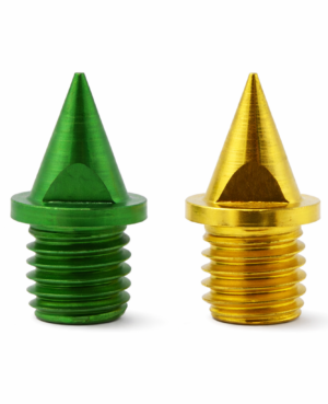 6mm Green & Gold Carbon Lite Track Spikes - Lightweight Running Spikes
