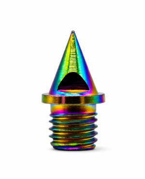 6mm Neo Pyramid Track Spikes - Rainbow Finish Running Spikes